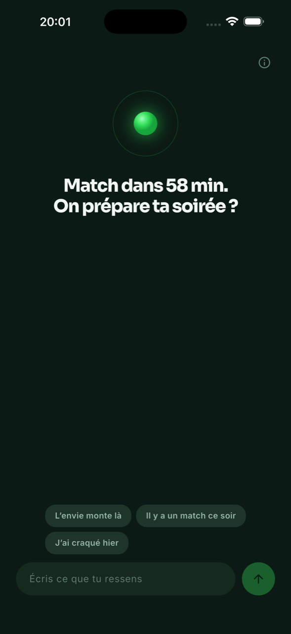 L'accueil du Coach : sa signature, une phrase qui connaît l'heure, et trois amorces de conversation